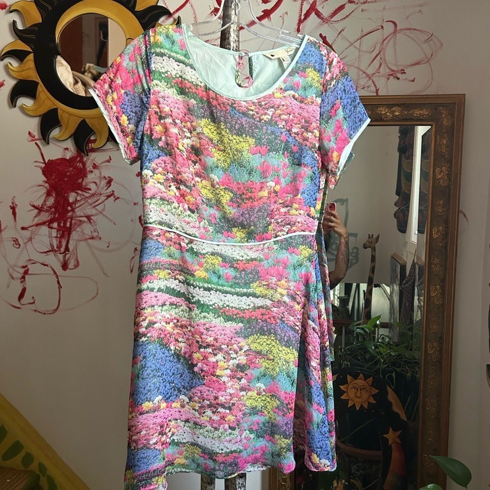 Yumi Multicolor Floral Mini Dress 6/8